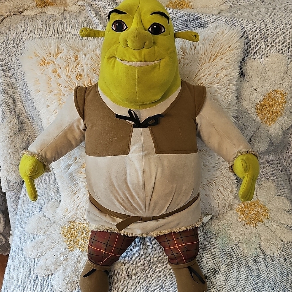 Vintage 2004 Hasbro DreamWorks Shrek 2 Jumbo Plush